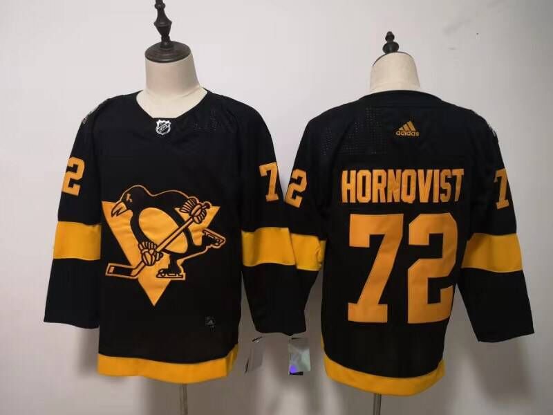 Men Pittsburgh Penguins #72 Hornqvist Black Adidas Third Edition Adult NHL Jersey